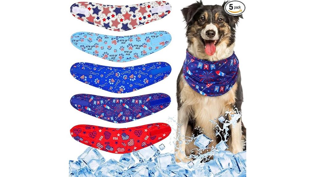 dansydaisy 5 pack 4thjuly coolingbandanas