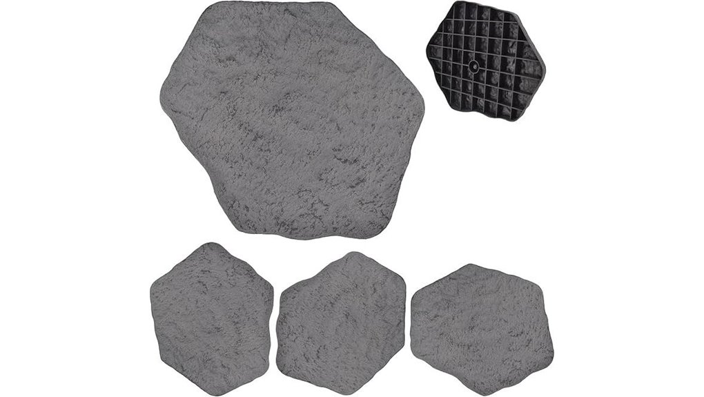 dark gray step pavers