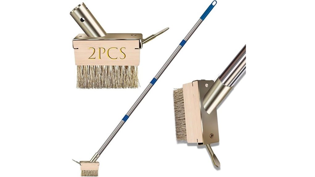 detachable handle grout brush
