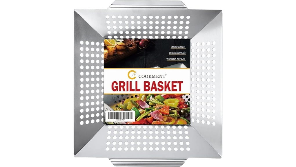 dishwasher safe stainless grill basket
