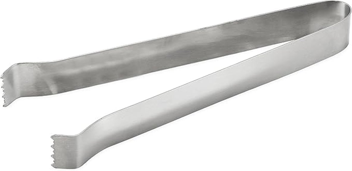 dishwasher safe stainless ice tongs