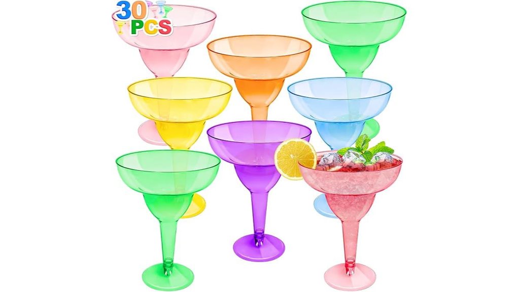 disposable neon 12oz margarita