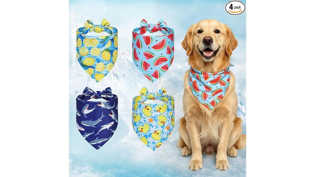 dog cooling bandana set
