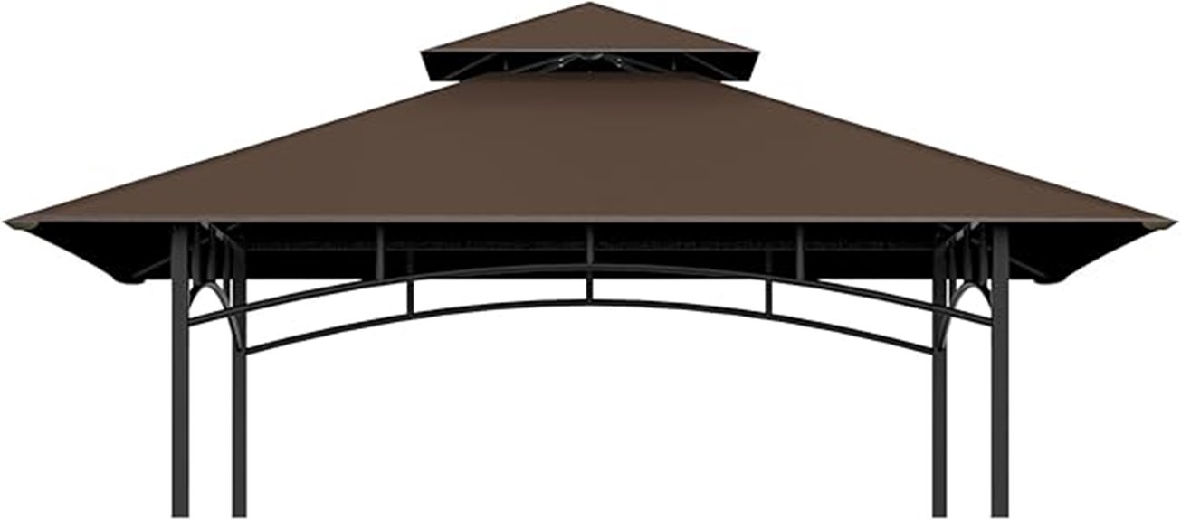 double layer 5x8 gazebo replacement