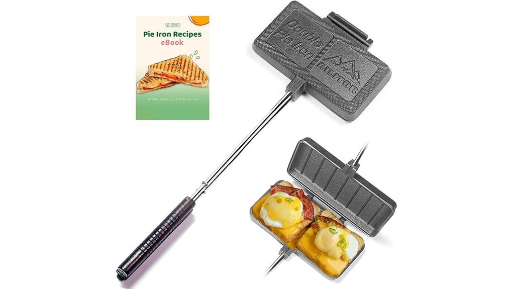 double pie iron camping