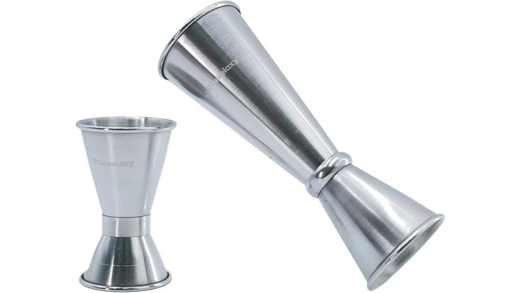 double sided stainless steel jigger