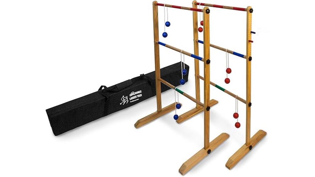 double wooden ladder toss