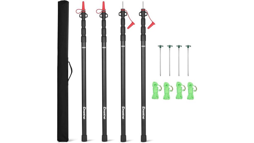 dreamtrue telescoping 4 section poles