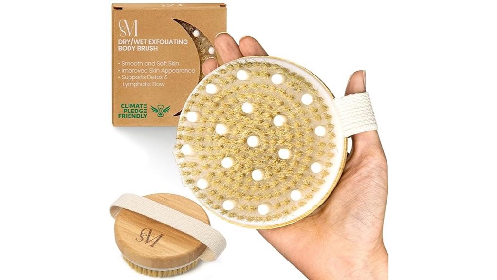 dry boar bristle bodybrush