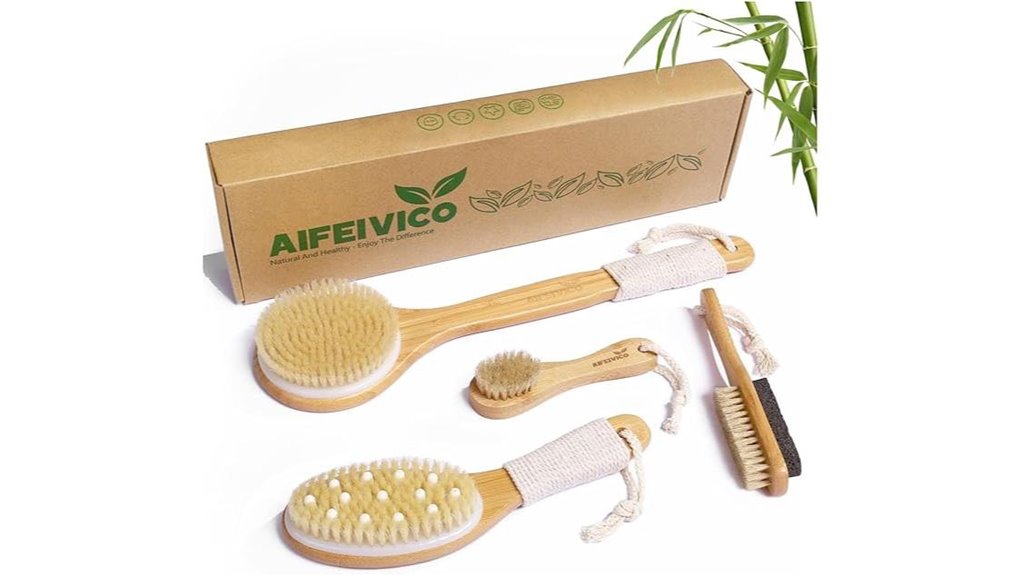 dry boar bristle brush