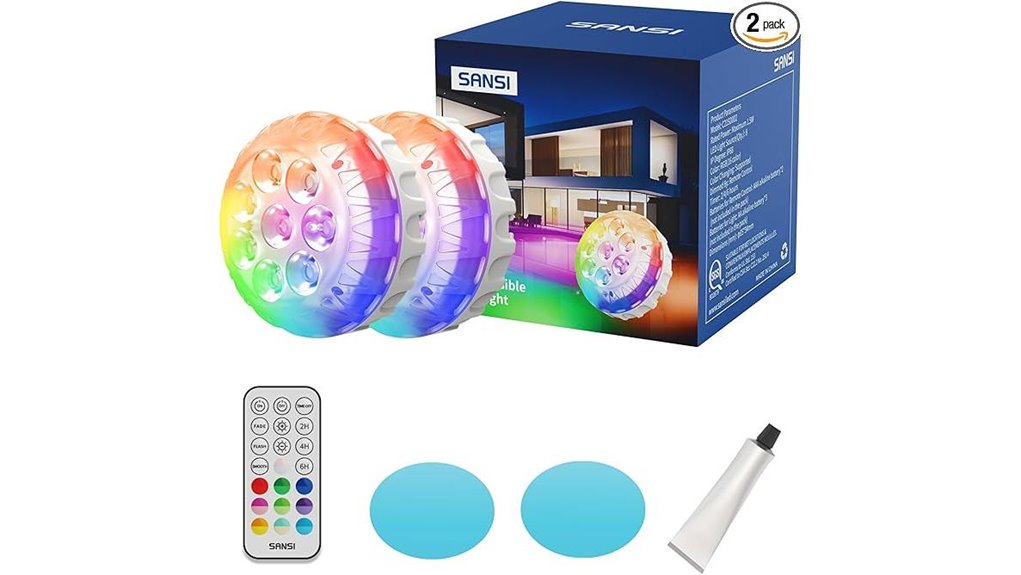 dual 20 color pool lights