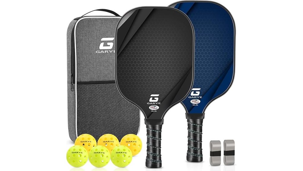 dual carbon fiber pickleballs