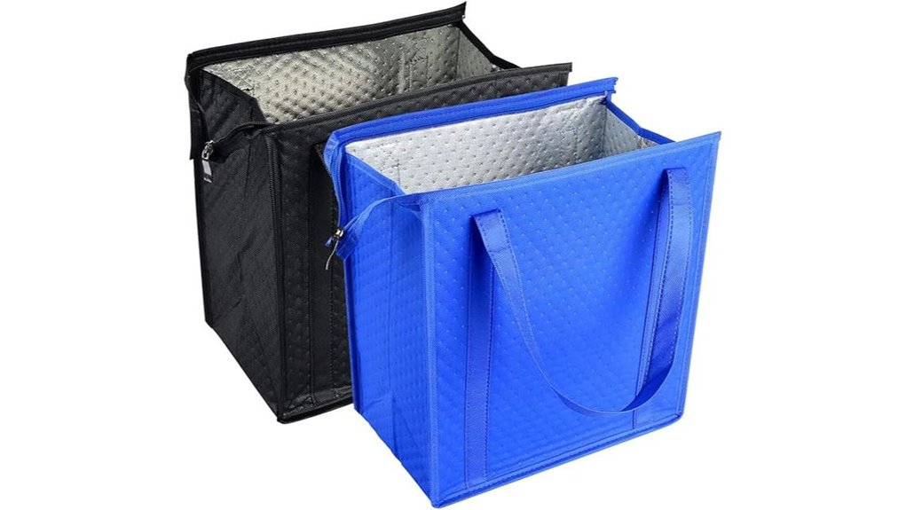 dual color zippered cooler set