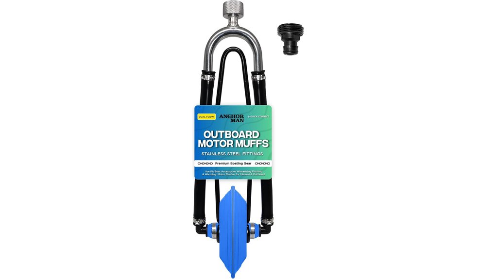 dual feed outboard motor muffs