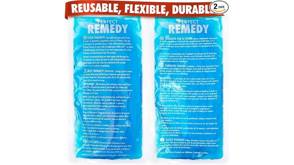 dual gel ice packs