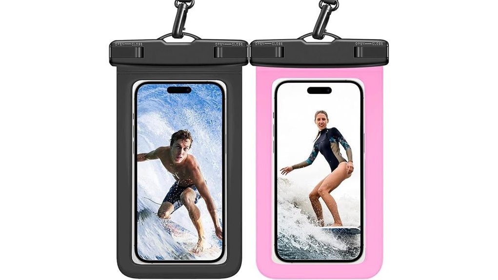 dual ipx8 phone pouches