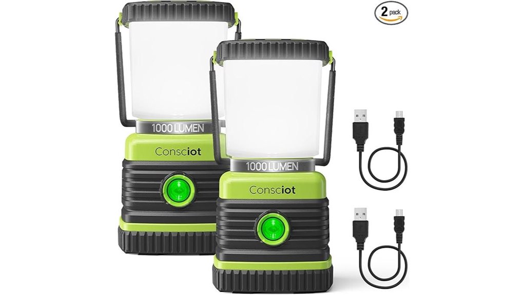 dual led 1000lm lantern