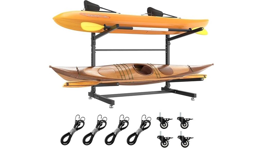 dual level kayak rack