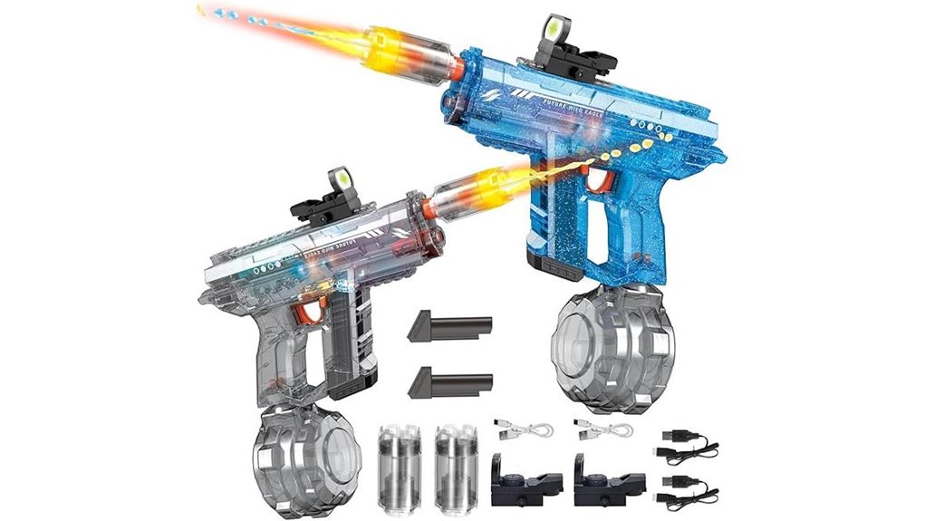 dual light up electric waterguns