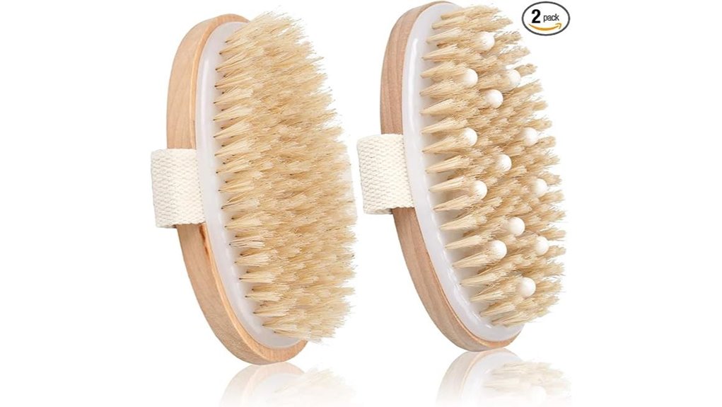 dual natural bristle bodybrush