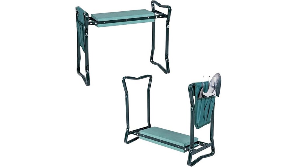 dual purpose garden kneeler seat