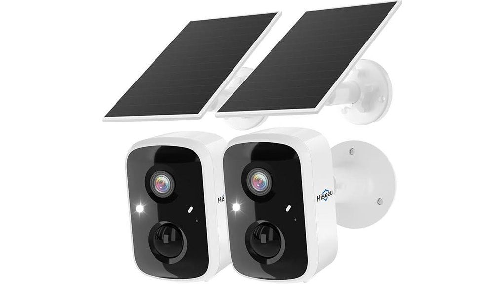 dual solar 4mp cameras