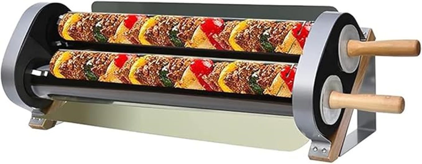 dual tube solar grill