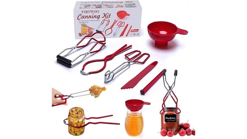 durable 37 item canning kit