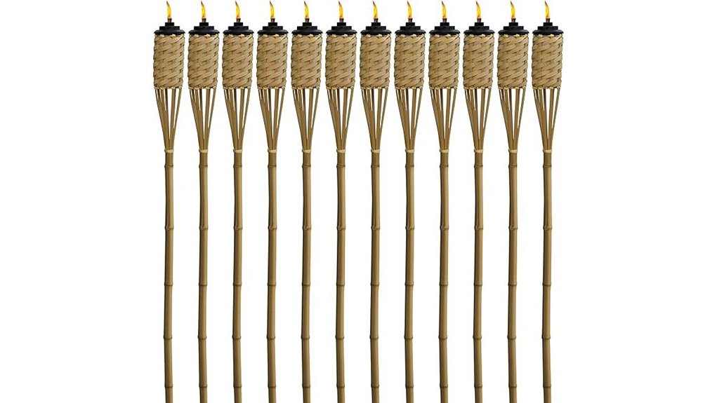 durable bamboo tiki torches