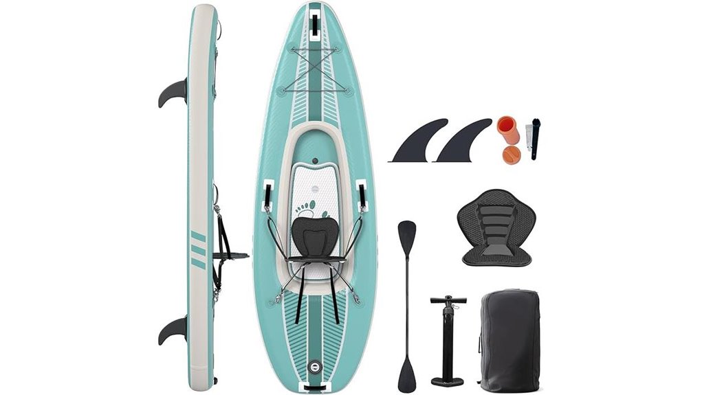 durable blue solo kayak