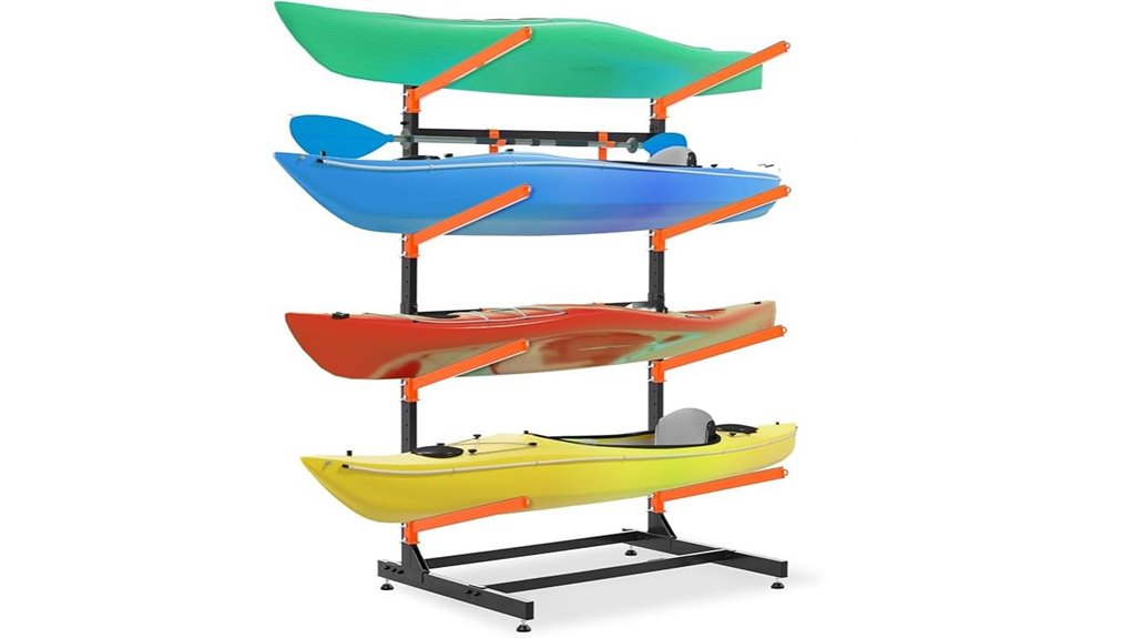 durable freestanding kayak rack