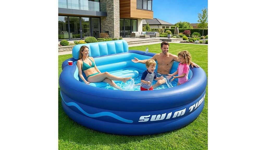 durable inflatable pool seats