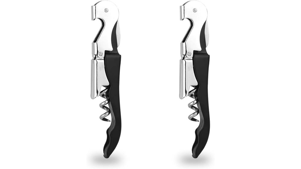 durable stainless corkscrew pack