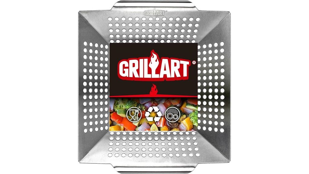 durable stainless grill basket