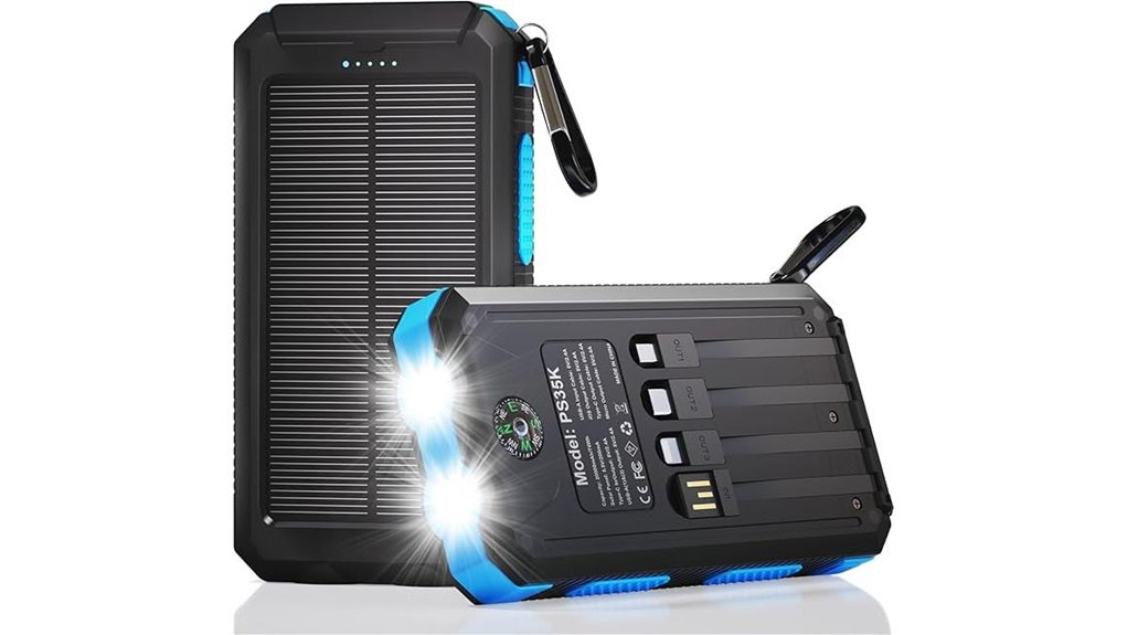 durecopow 20000mah solar usb c