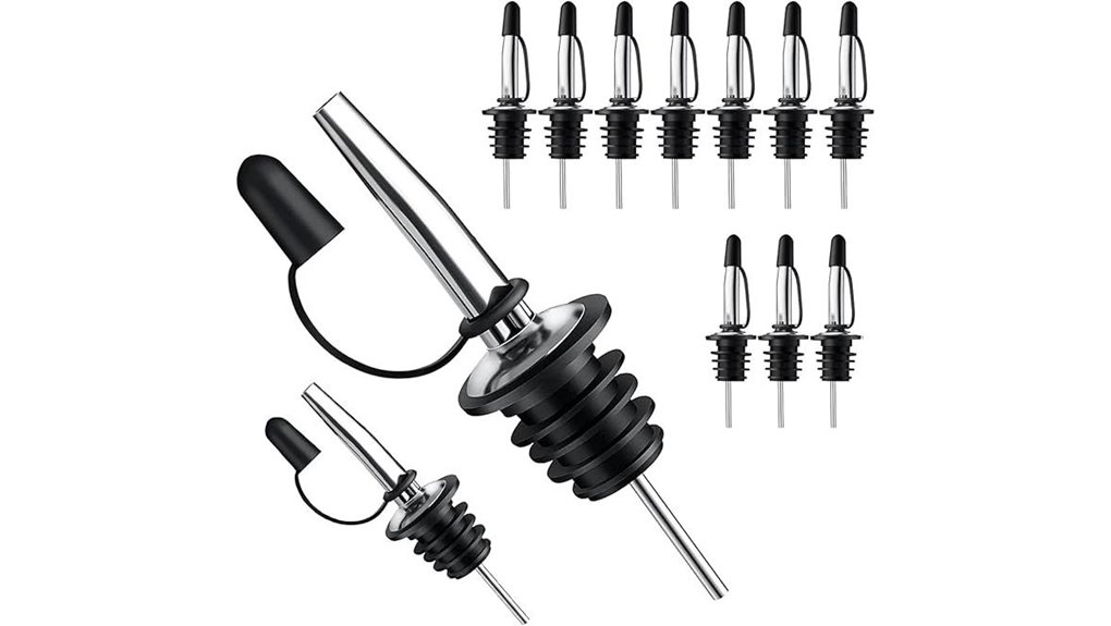 dust capped 12 piece liquor set