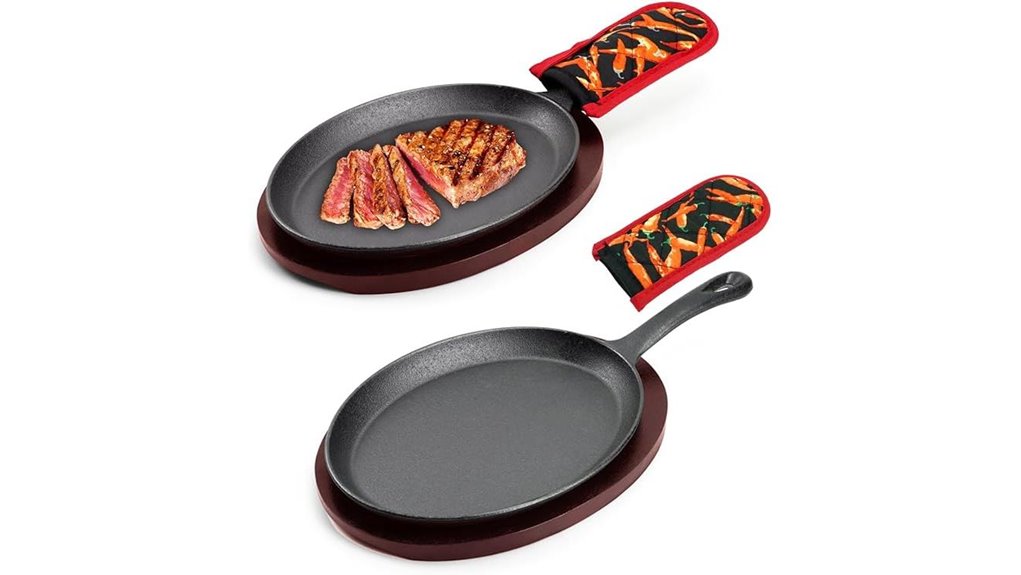 dvk wooden fajita skillet