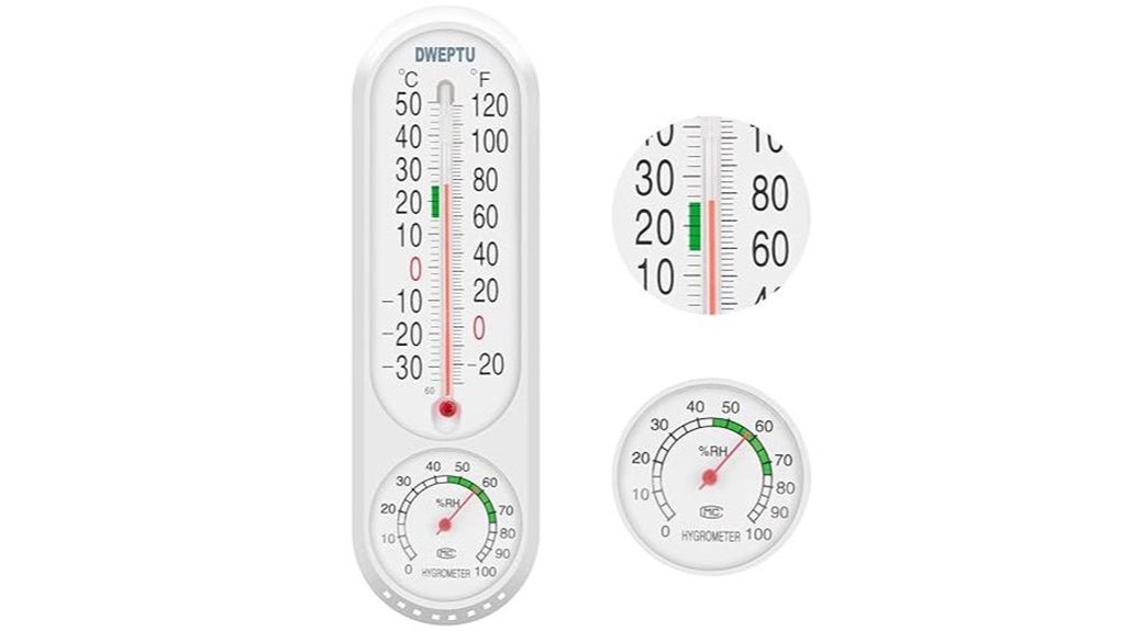 dweptu outdoor thermometer hygrometer