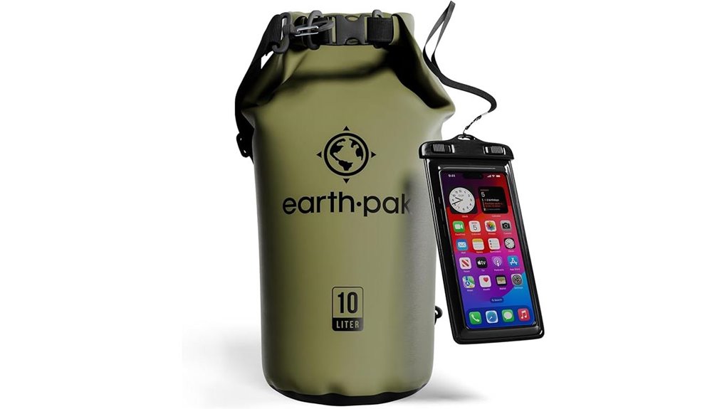 earth pak waterproof roll top