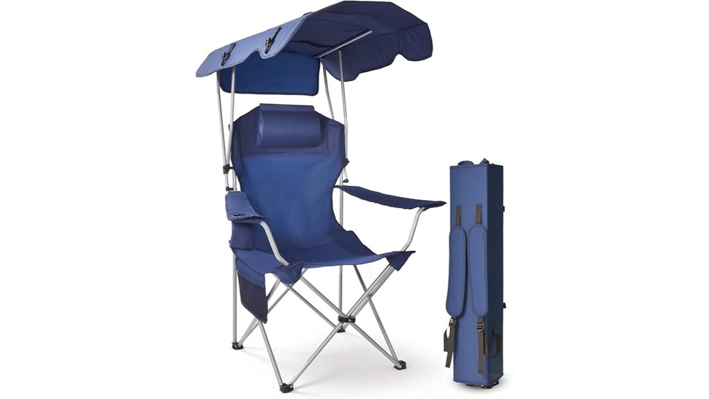 east oak canopy chair