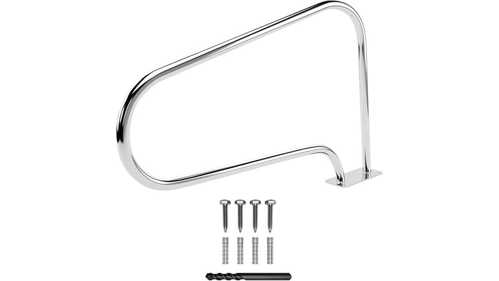 easy mount stainless handrail