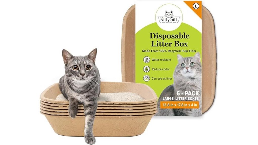 eco friendly 6 pack litter box