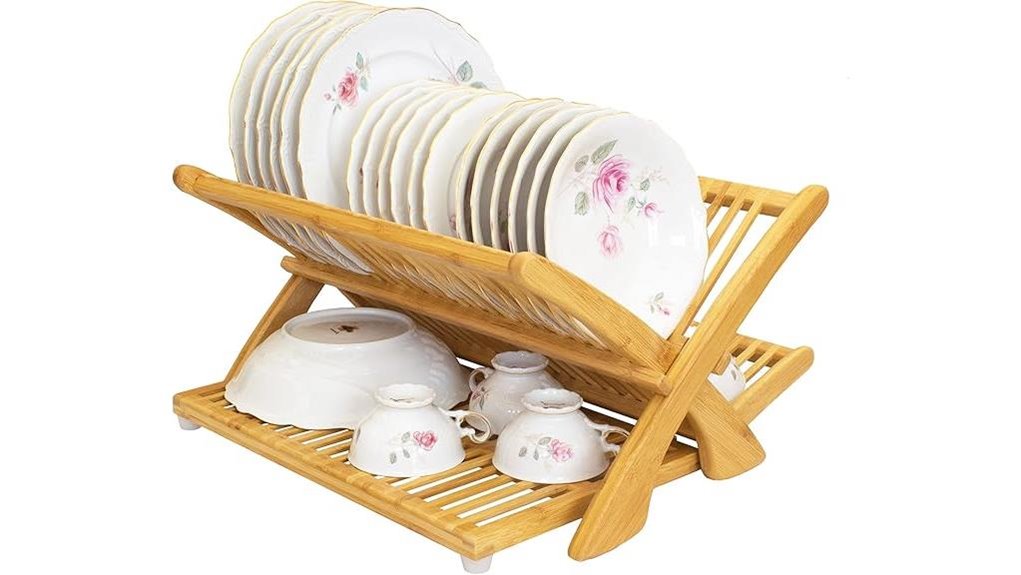 eco friendly collapsible bamboo rack