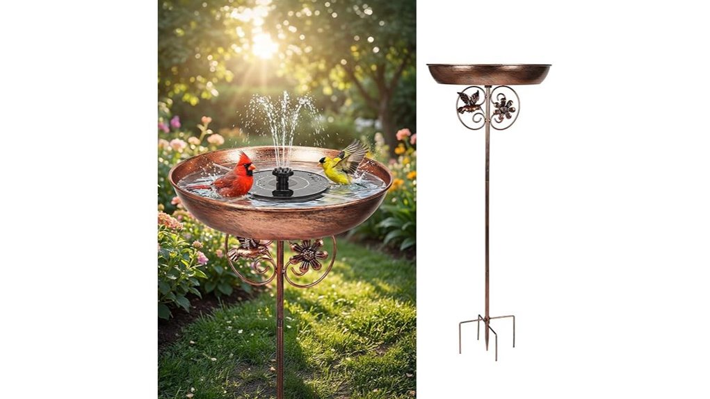 edensee lake solar birdbath