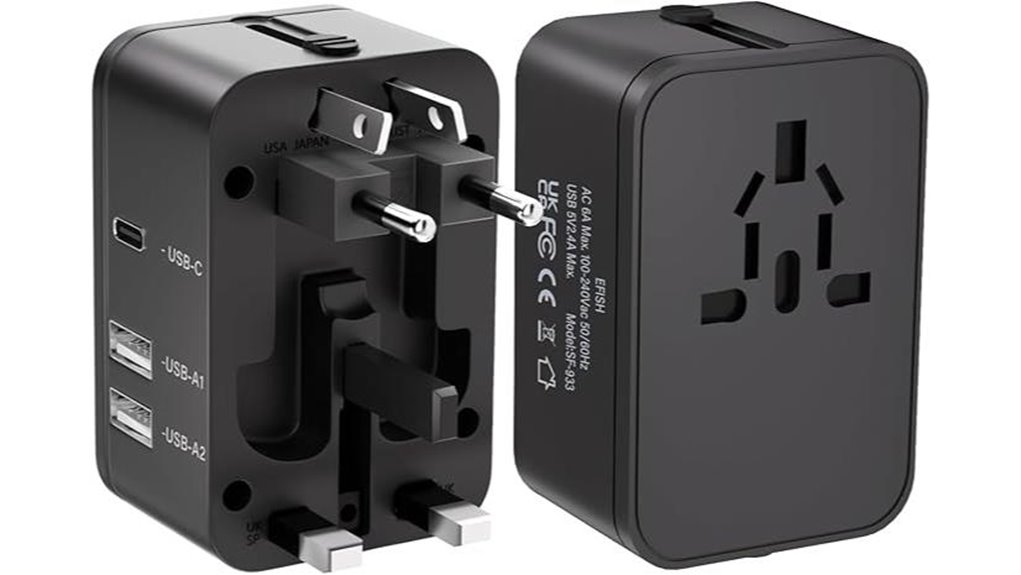 efish universal 3usb plug