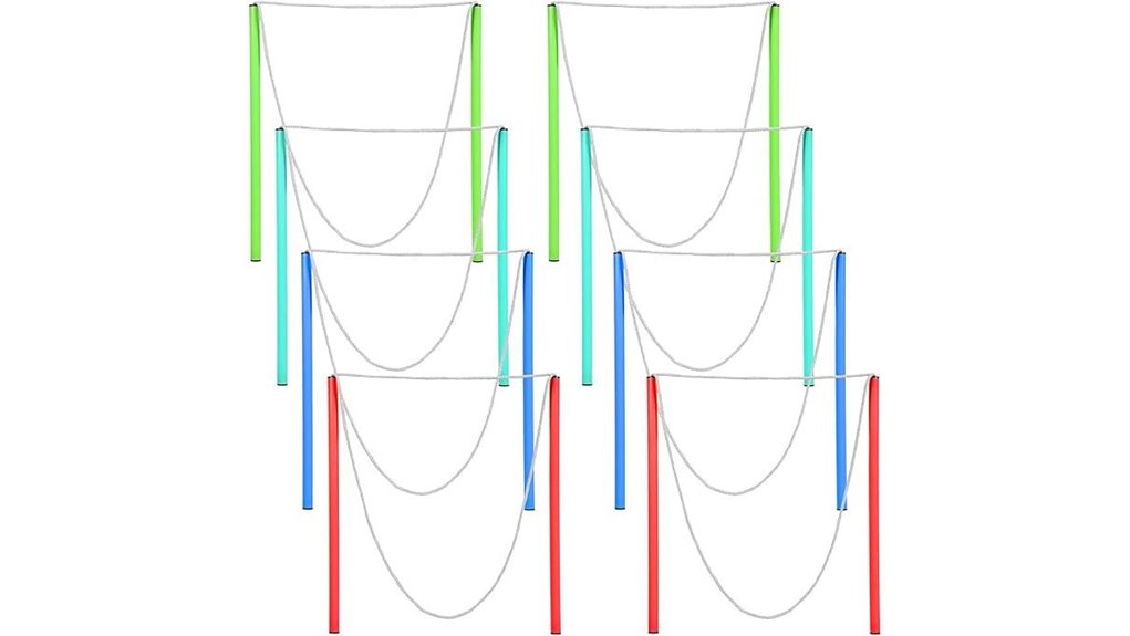 eight colorful giant bubblewands