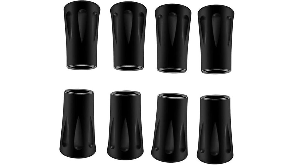 eight piece rubber pole protectors