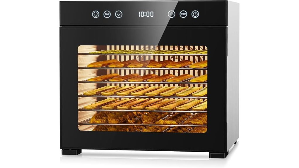eight tray 650w dehydrator timer