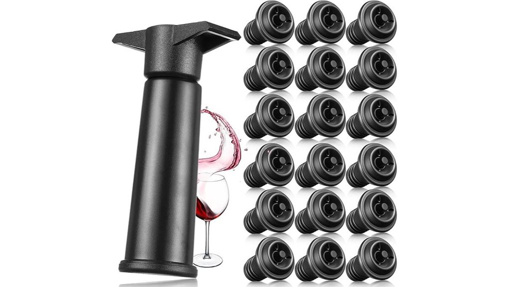 eighteen piece wine vacuum pump