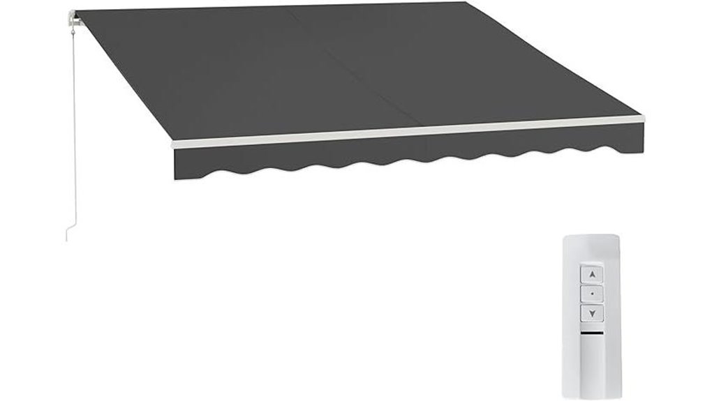 electric retractable uv awning